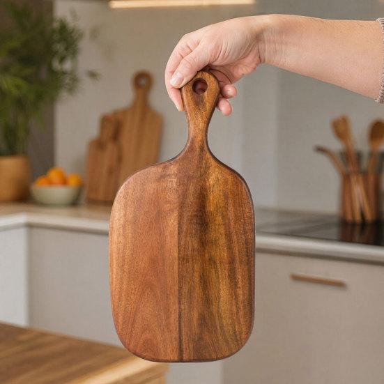 Vegetables Fruits Cutting Board, Wooden Serving Tray, Portable Camping Chopping Board, Nordic Style Cheese Board for Kitchen Home Restaurant Use
