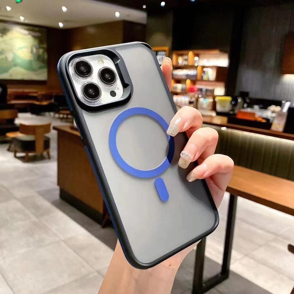 Luxury Magsafe Matte Phone Case For iPhone 11 12 13 14 15 16 Pro Max Plus Magnetic Bumper Back Cases Cover