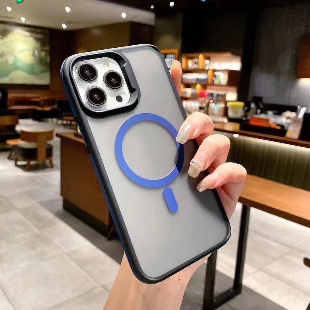 

Luxury Magsafe Matte Phone Case For iPhone 11 12 13 14 15 16 Pro Max Plus Magnetic Bumper Back Cases Cover For iPhone 11