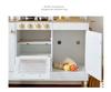 Children's Wooden Play Kitchen Toy Set: Golden Cooking Utensils & Accessories, Perfect Birthday Gift for Girls