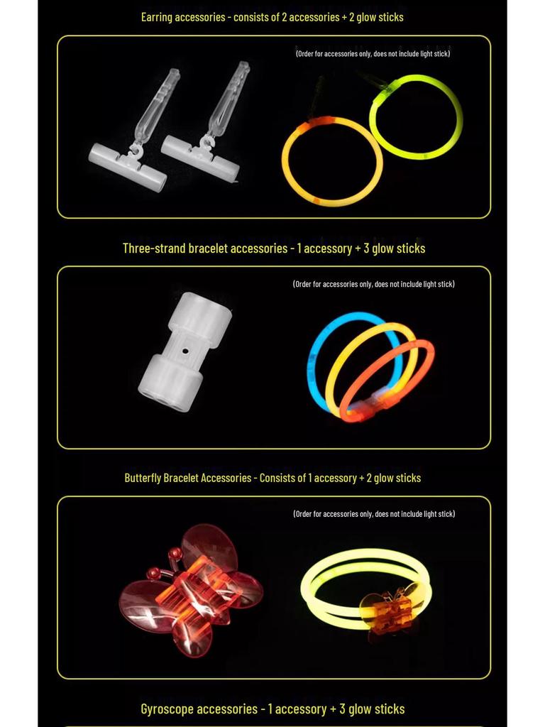 Kinder Knicklicht Armband - Buntes Leuchtendes Partylicht