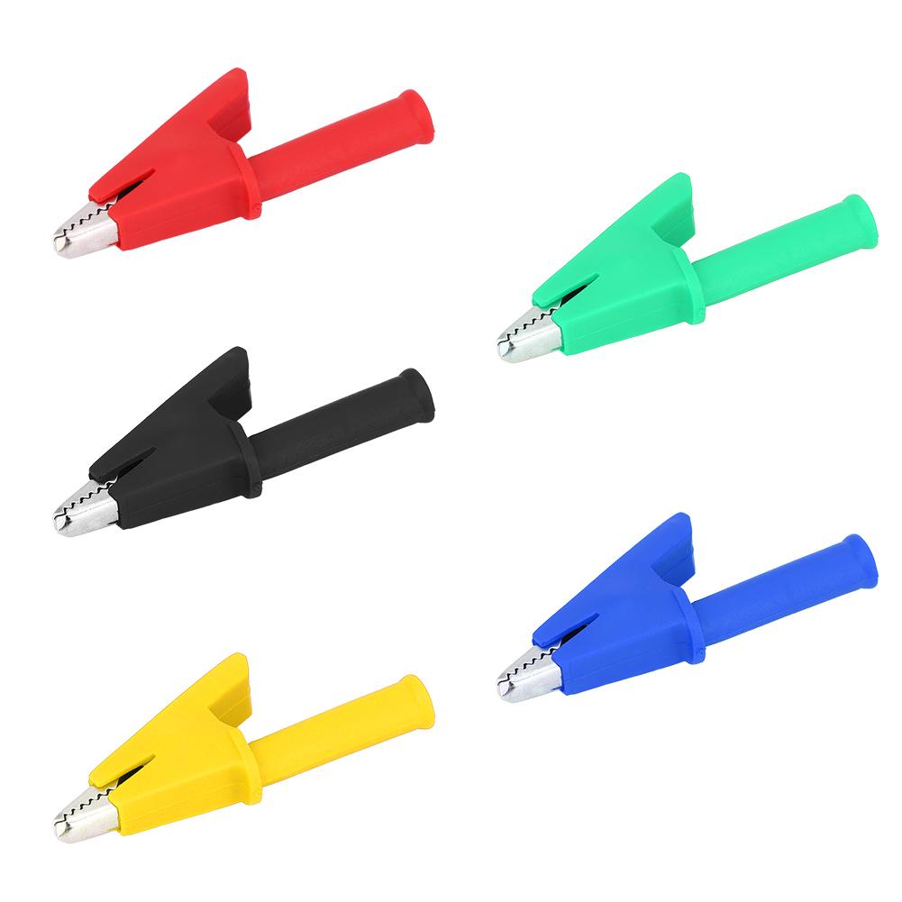 10pcs Insulated Alligator Clip to 4mm Banana Jack HV Test 1000V 30A