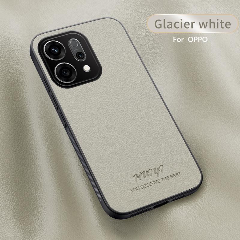 Leather Case for Oppo Reno14 Pro 5G Car Magnetic Holder Wireless Charging Silicone Hard Phone Cover OppoReno14Pro PKZ110 PLA110
