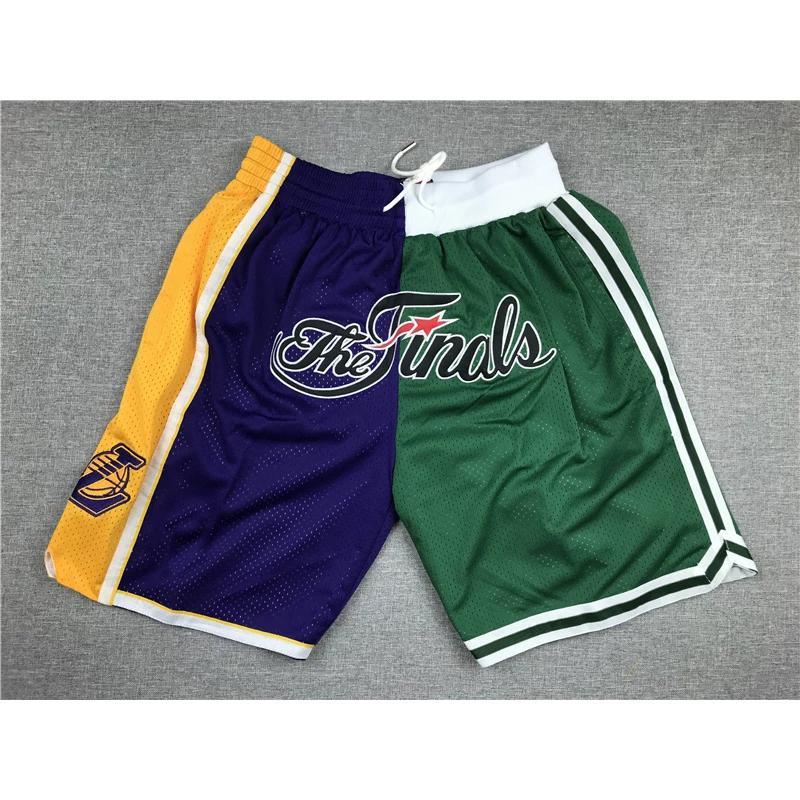Just Don Retro Americano Mágico Pantalones Cortos Deportivos Bordados para Hombre Pantalones Cortos de Baloncesto High Street Pantalones Cortos del Equipo Lakers Pantalones Cortos de Cinco Puntos