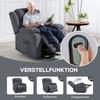 TV Chair with Lift Assist Electric Recliner with Reclining Function, Massage Function, 93x91x103 Cm, Dark Gray
