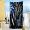 Gothic Style Beach Towel Soft Durable Quick-Dry Comfortable Lightweight Portable for Swimming,Beach,Camping, Travel, Beach Accessories,Gym