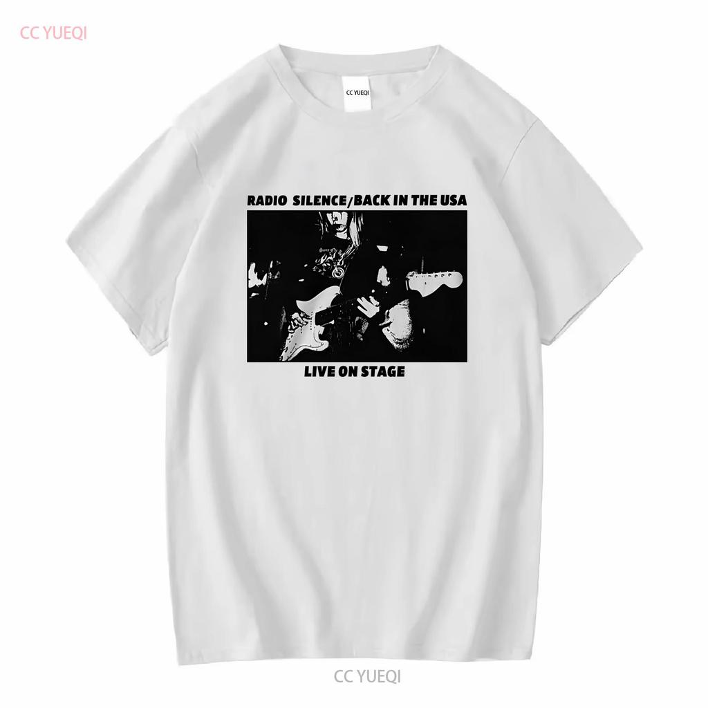 BRANDY MELVILLE JOHN GALT RADIO SILENCE LIVE ON STAGE USA SHIRT CREAM MENS L NEW vintage Washed Breathable graphic Soft