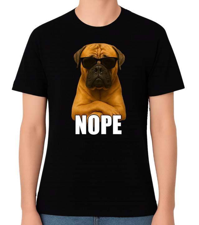 Stubborn Bullmastiff Dog Unisex T-Shirt S разноцветный