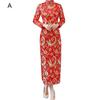 Dámské spodničky Velké velikosti Ženy Cheongsam Elegantní Vysoké rozparky Dlouhé Cheongsam Dámské šaty klasického čínského stylu na svatby