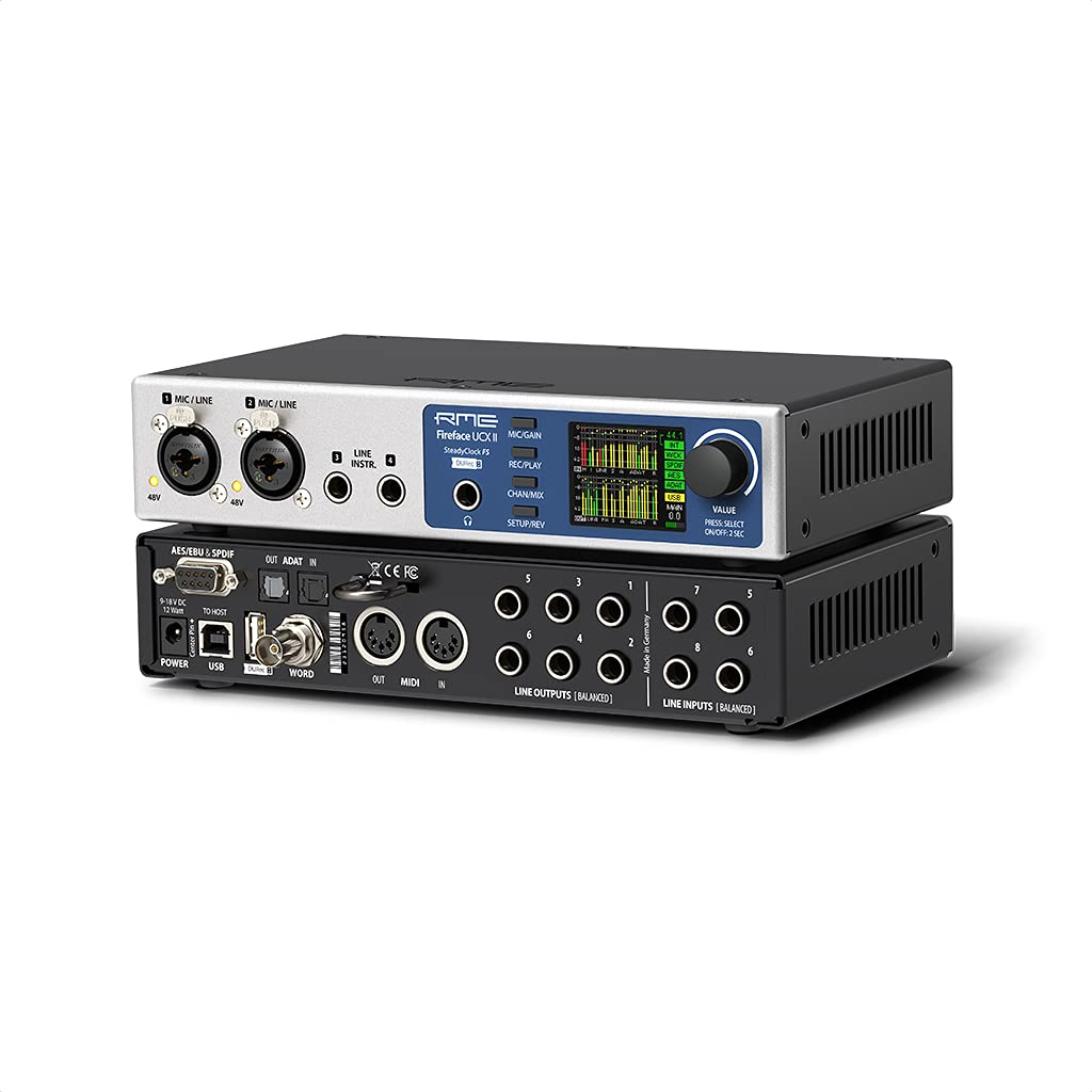 

RMEFireface UCX II 20 inputs 20 outputs 192 kHz compatible advanced USB audio interface