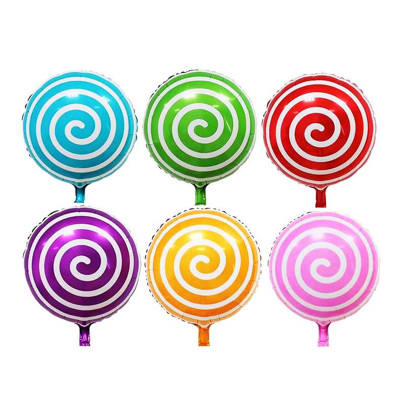 Children'S Cartoon Lollipop Aluminum Film Balloon Outdoor Spring Outing Graduation Photo Props Birthday Decoration Small Gifts