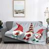 Hjemmedekorasjon plysj pledd sofateppe sengeteppe seng fluffy myke tepper dekor rutete moderne Halloween god jul vinter