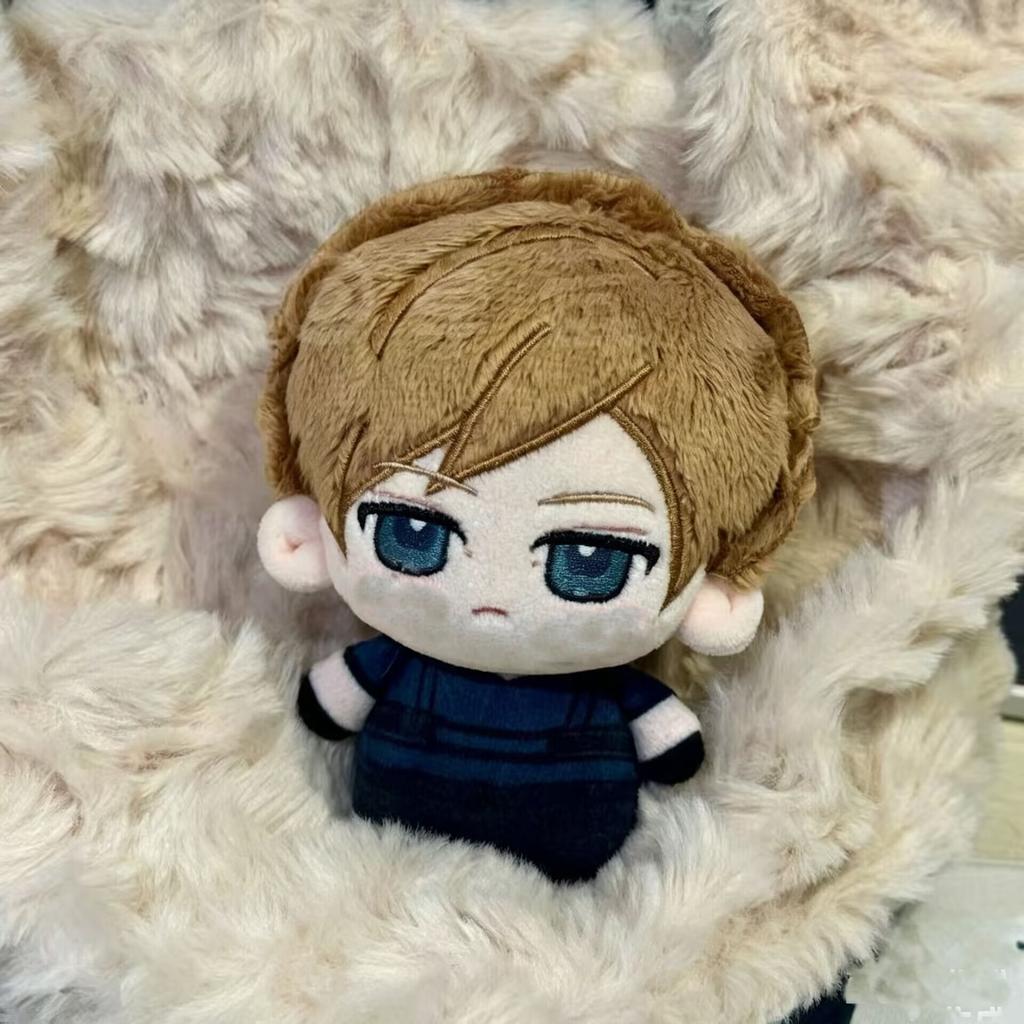 New 10cm Leon Scott Kennedy Plush Dolls Pendant Holiday Gifts Mini Resident Kennedy Printed Stuffed Backpack Toys Fans Collect