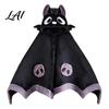 Soft Plush Cape Bat Blanket Hoodie for Adults Cute Shark Fox Hooded Cape Unisex Costume Cozy Wearable Halloween Cosplay Home Loungewear Gothic Style