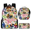 Roblox Student Schoolbag Korean Version Of Primary And Secondary School Backpack Ins Style Fashion Trend Backpack Three-Piece Set