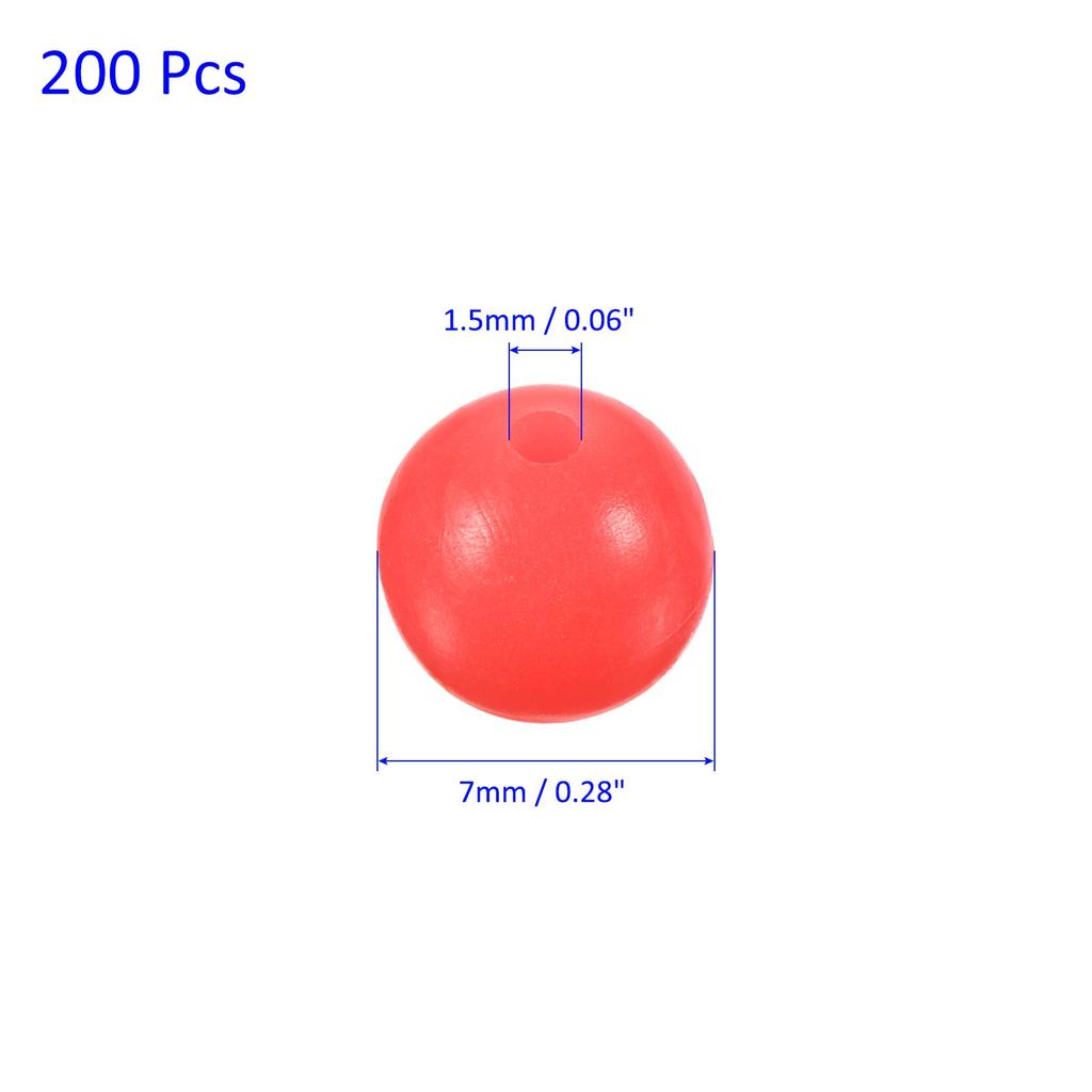 M METERXITY 200pcs Luminous Fishing Beads - Plastic Luminous Round