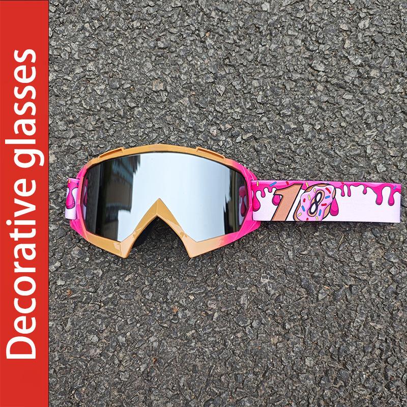 Motorradbrille, Ski- und Bergsteigerhelmbrille, Radsport Outdoor Offroad winddichte und sanddichte Sonnenbrille