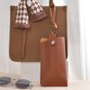 Portable Soft Eyeglasses Pouch Pu Leather Anti-Scratch Wrist Strap Storage Bag For Sunglasses Reading Glasses Bag Gift