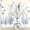10 Pieces Reusable Christmas Pine Branches for Vase Faux Stems Winter Party Decorations Home Bedroom Living Room Office
