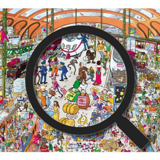 HEYE Puzzle 29730 Christoph Schone: Train Station (2000 Pieces)