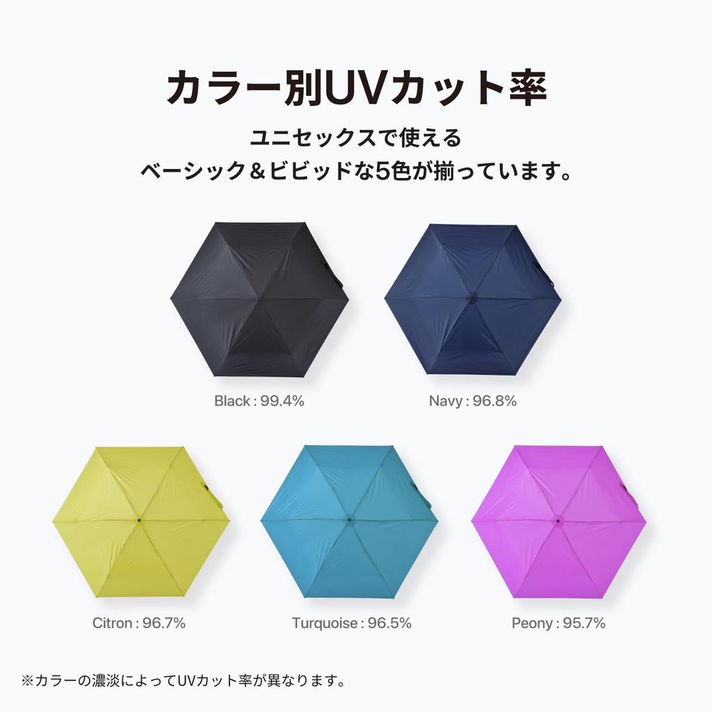 AMVEL ALTERNA SLIM60 Folding Large Ribs Diameter Slim Compact Storage X UV A2759 Umbrella, 60cm, 107cm, 3.5cm, Ultra-Lightweight 162g, 3.5cm 28.5cm,