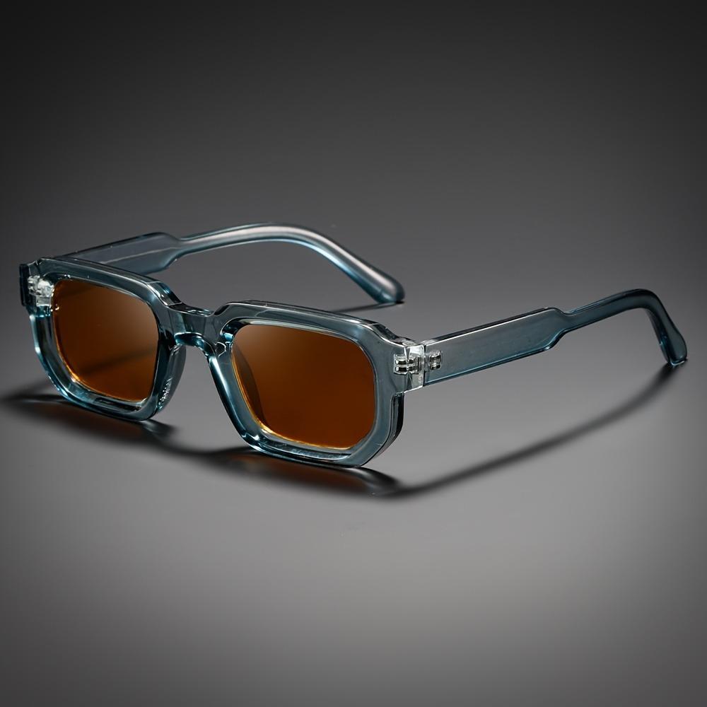 Men Vintage Rectangle Sunglasses Retro UV400 Protection Luxury Brand Design Fashion Shades for Women Goggles