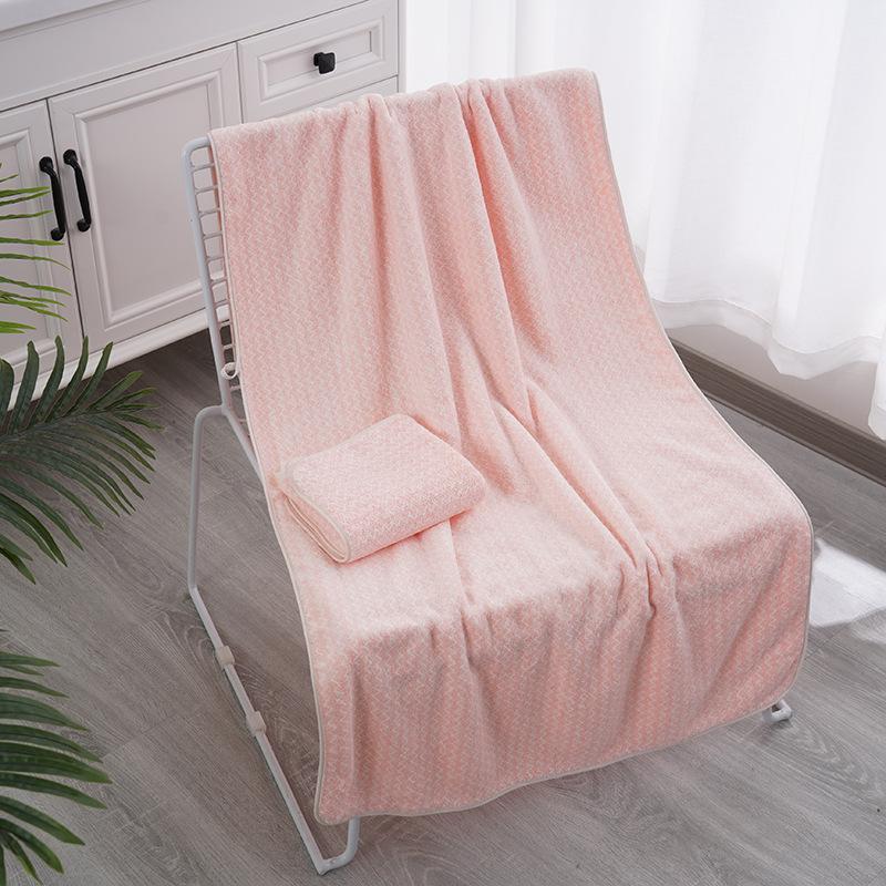 Coral Fleece Towel Bath Towel Two-piece Set for Household Use, Soft and Absorbent Quick Drying Face Towel, Shower Towel