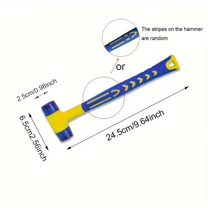 

1pc Rubber Hammer, Multifunctional Plastic Hammer, Installation Hammer, Jewelry Trimming And Tile Decoration Function Hammer