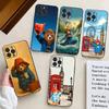 Cute P-Paddington B-BearS Phone Case For iPhone 17,16,15,14,13,12,11 Plus,Pro Max,XS,Soft Silicone Black Cover