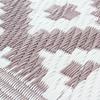 NATOU - Tapis d'extérieur - jardin ou terrasse motifs géométriques 180 x 240 cm Moka Rosé
