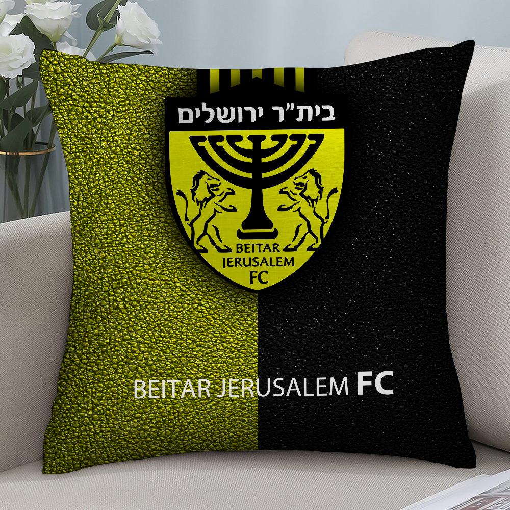 B-Beitar J-JerusalemS Pillow Case Short Plush Pillow Covers Sofa Decorative Gift Home Double-sided Printing Cushion Cover