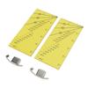 2set Seam Guide Ruler Strong Magnetic Stainless Steel Transparent Acrylic Yellow Ruler Positioning