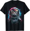 Cat Astronaut Space Men Women Funny Kitten Cosmic Galaxy T-Shirt