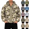 Men's Oversized Casual Down Jacket With Long Sleeves And Hood