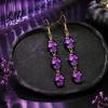 Dark Style Accessories 1 Pair Acrylic Halloween Earrings for Women Triple Skulls Drop Dangle Cosplay Party Jewelry Earrings Gothic Gifts Holiday