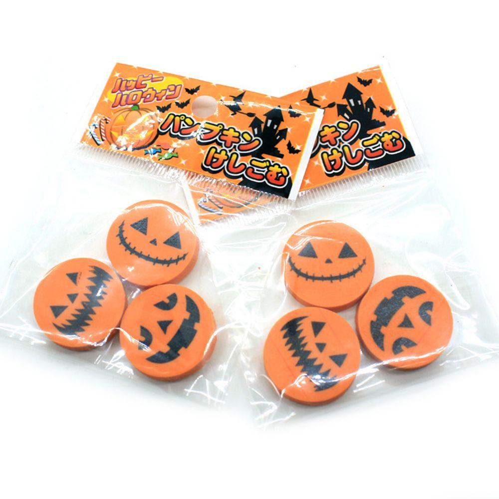 any trace School Stationery Pencil Rubber Correction Supplies Halloween Eraser Pumpkin Eraser