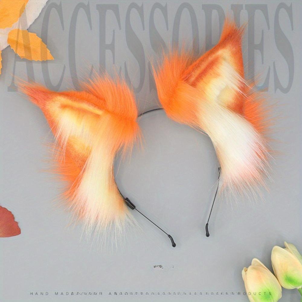 Handmade Quality Shines! Realistic Lynx Animal Ear Headpiece, Cute Plush Convention Cosplay Headband Accessory