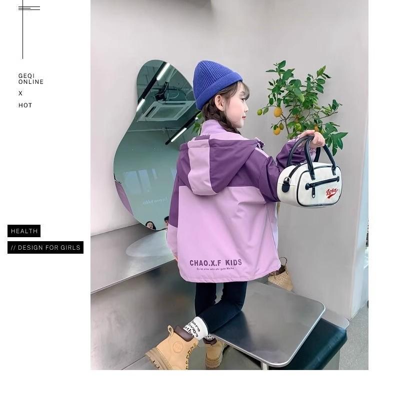 Flickors vindtäta kappa i koreansk stil: Trendig, Förtjockad Tre-i-ett för Höst & Vinter 2025