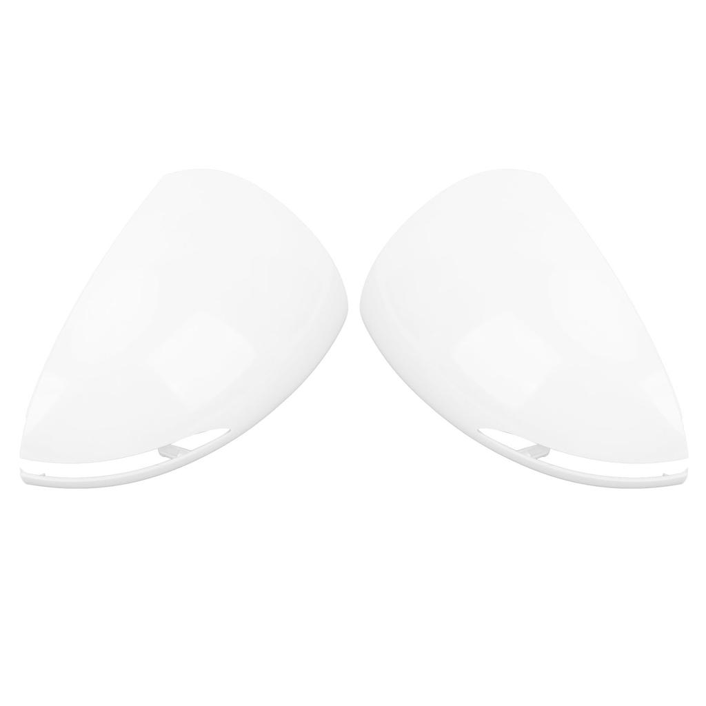 Door Mirror Covers Scratch Resistant Weatherproof White Rear View Mirror Shell Housing for Sonata 20