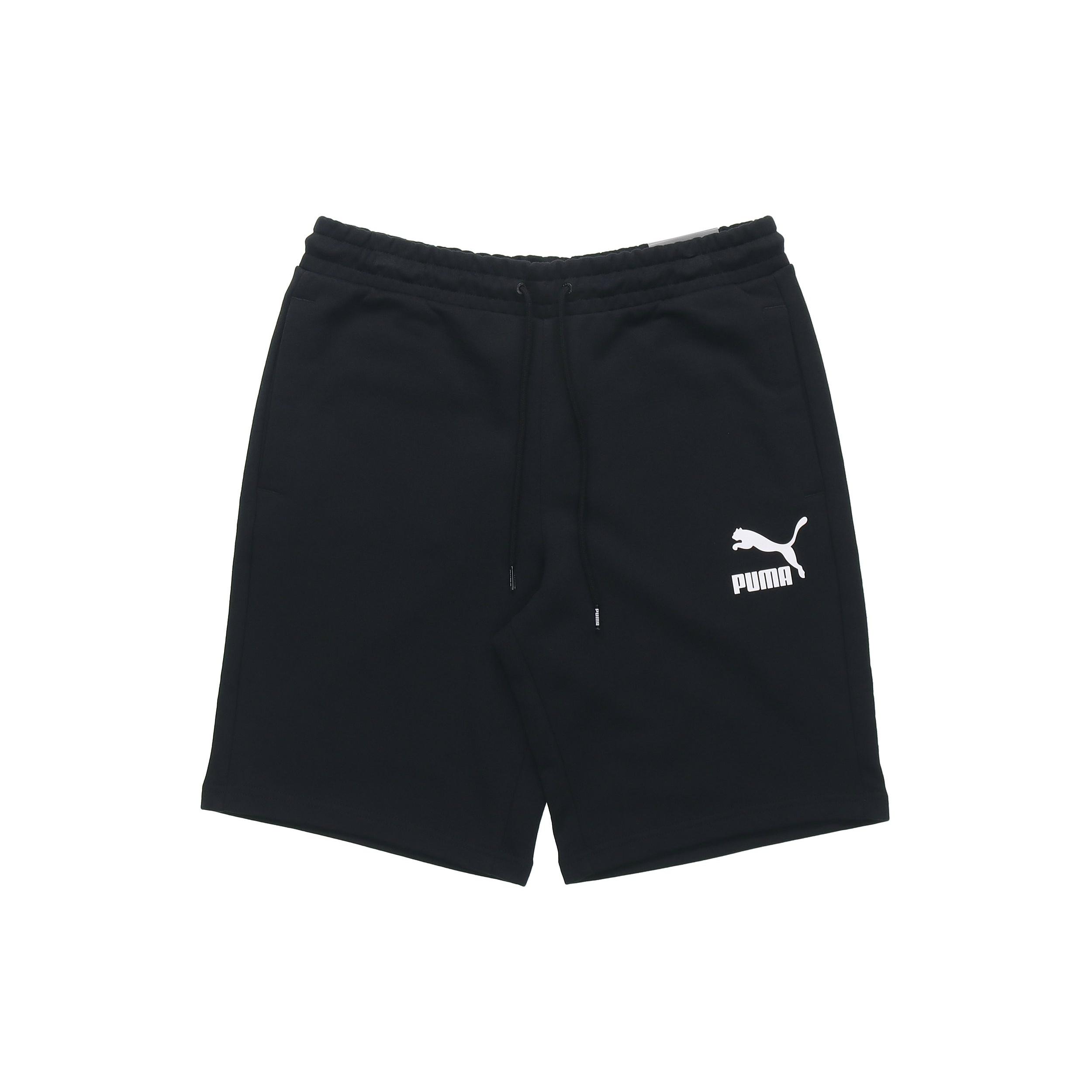 PUMA Classics Logo Shorts  Black White  Men s 597387-01 XL