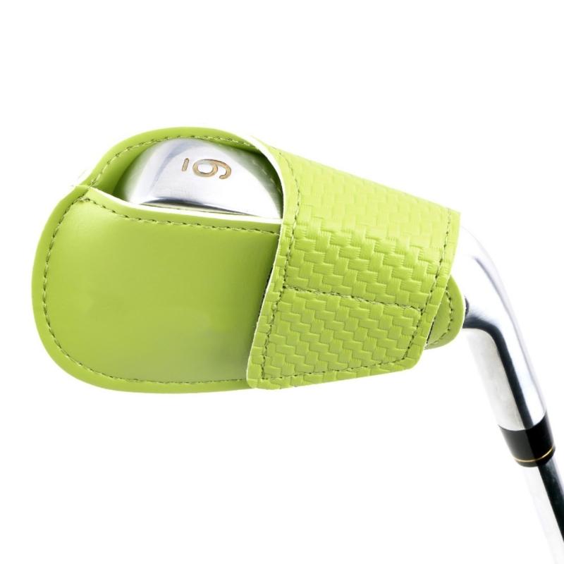 1Pc PU Leather Golf Headcover Protective Cover Rod Head Cases Waterproof Golf Iron Head Cover Golf Accessories