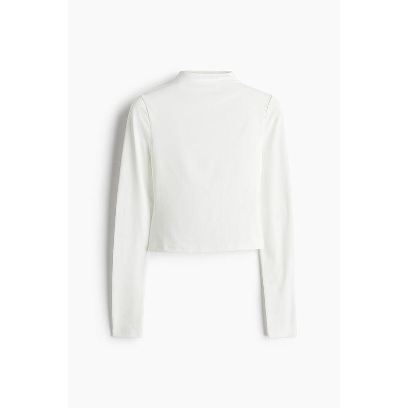 

HM Women s T-shirt 2025 Autumn New Fashion Casual Stretch Turtleneck Silm Elegant Long Sleeve Top 1261221