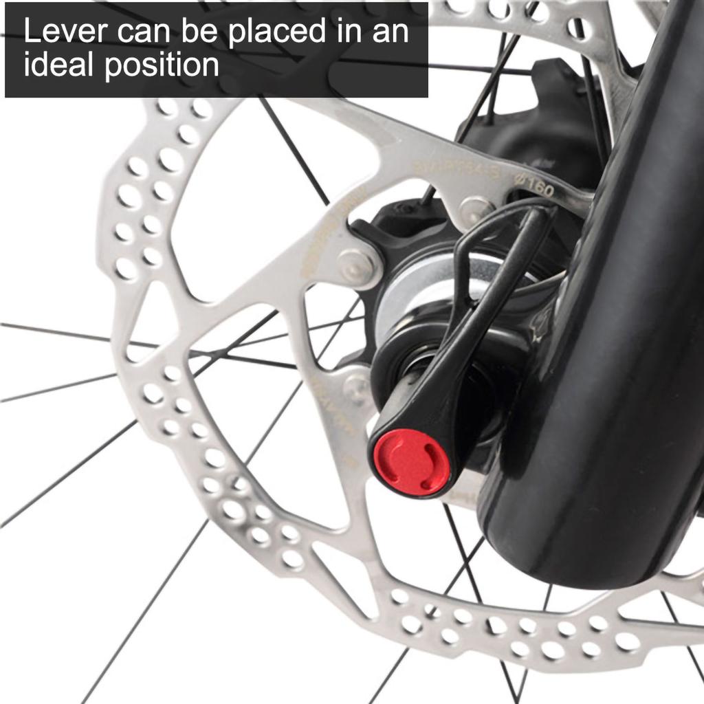 Stainless Steel Axle CNC Alloy Skewers for Bike Road Bicycle Quick Release (black 100 130)
