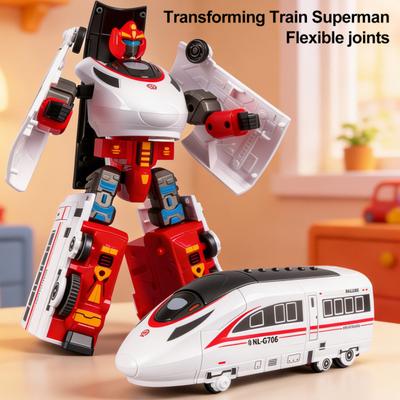Vlak Transformer Hračka Vysokorychlostní Železniční Robot Transformující Hračka Akční Figurka Model pro Děti Kluci Dívky
