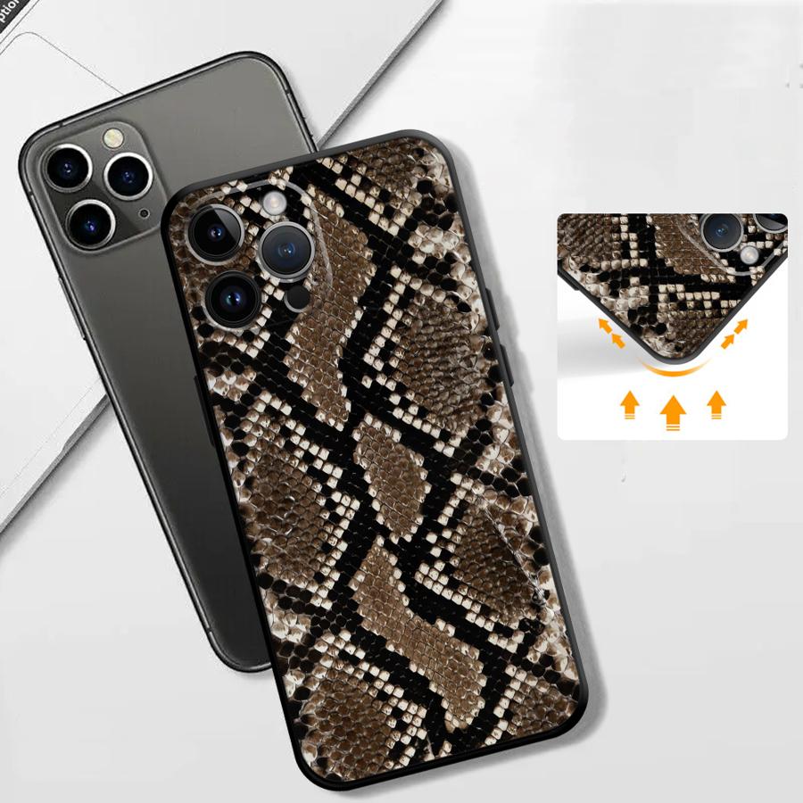 Serpentine Pattern Funda Phone Cover Phone Case for Apple iPhone 17 Pro Max 11 13 XR XS MAX 17e 14 16 15 Pro 7 8 12 Air