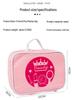 Pink Wooden Princess Makeup Bag Toy Set for Girls