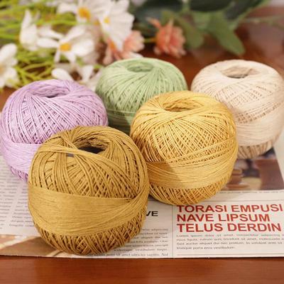 Cotton No. 6 Cotton And Linen Lace Thread Medium And Thin Thread Crochet Diy Material Bag Children'S Sweater Crochet Thread Roll