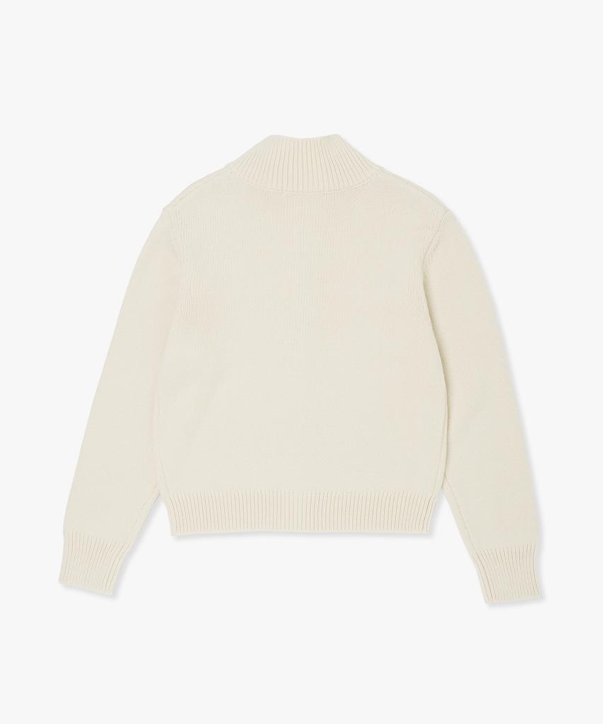 Plack Woman High-Neck Zip-Up Knit_4 Colors