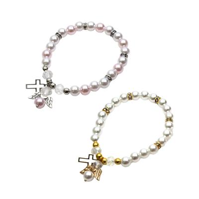 Chic Beaded Stretch Bracelet Religious Bracelet Wrist Jewelry Catholic Bracelet Beaded Bracelet Perfect for Any Occasion