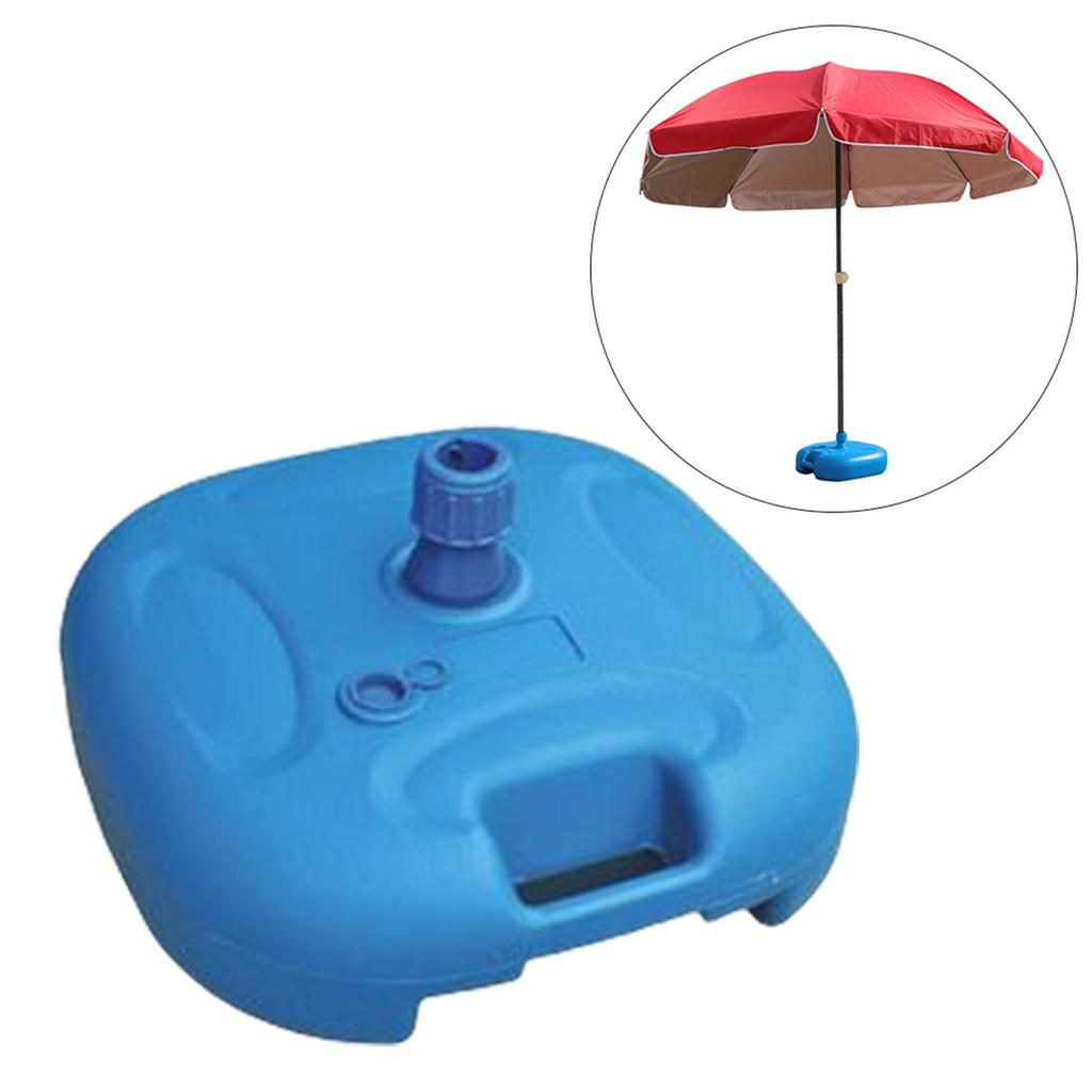 1 Piece Umbrella Stand Base Parasol Water Filled Sunshade Outdoor Furniture Parts for Yard Garden Fishing Beach 42x42x17cm
